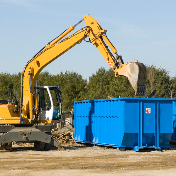 can i choose the location where the residential dumpster will be placed in Hestand KY